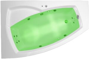 ARTTEC THALEILA SURF + CHROMO 160 x 105 hydromasážní vana akrylátová LEVÁ