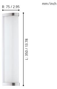Eglo 94712 - LED koupelnové svítidlo GITA 2 LED/8W/230V IP44
