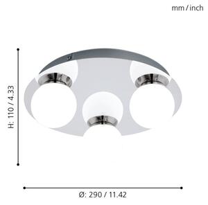 Eglo 94629 - LED koupelnové svítidlo MOSIANO 3xLED/3,3W/230V IP44