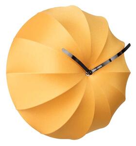 KARLSSON Nástěnné hodiny Stretch žluté 40 x 40 cm