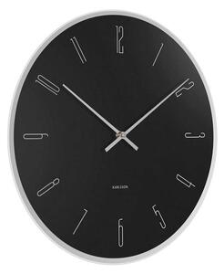 KARLSSON Nástěnné hodiny Mirror Numbers černé 40 x 40 cm
