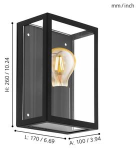 Eglo 94831 - Venkovní svítidlo ALAMONTE 1 1xE27/60W/230V IP44