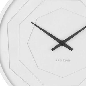 KARLSSON Nástěnné hodiny Layered Origami bílé