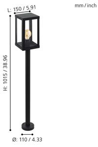 Eglo 94833 - Venkovní svítidlo ALAMONTE 1 1xE27/60W/230V IP44