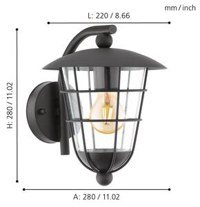 Eglo 94841 - LED Venkovní svítidlo PULFERO 1xE27/8,5W/230V IP44
