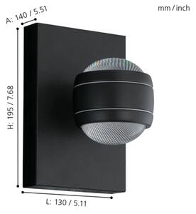 Eglo 94848 - LED venkovní svítidlo SESIMBA 2xLED/3,7W/230V IP44