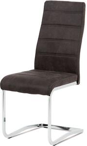 Jídelní židle, látka "COWBOY" šedá, chrom DCH-451 GREY3