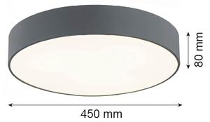 Argon 1187 - Stropní svítidlo DARLING 3xE27/15W/230V pr. 45 cm šedá