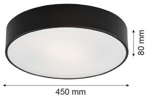 Argon 1186 - Stropní svítidlo DARLING 3xE27/15W/230V pr. 45 cm černá