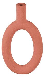 PRESENT TIME Váza Ring oválná oranžová 16,5 x 31 cm
