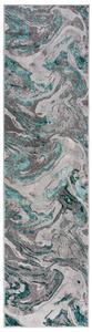 Flair Rugs koberce Běhoun Eris Marbled Emerald - 60x230 cm