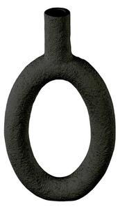PRESENT TIME Váza Ring oválná černá 16,5 x 31 cm