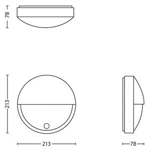 Philips 16456/93/16 - LED venkovní svítidlo s čidlem CAPRICORN LED/6W IP44