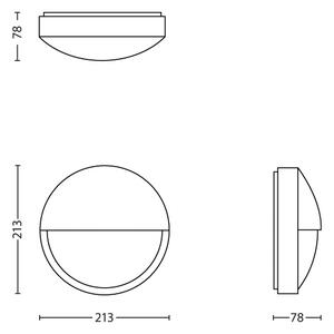 Philips 16455/93/16 - LED venkovní nástěnné svítidlo CAPRICORN LED/6W IP44