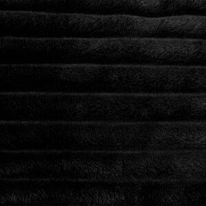 PRESENT TIME Polštář Big Ribbed černý 50 x 30 cm
