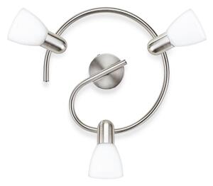 Philips Massive 50233/17/E7 - Bodové svítidlo BURLAP 3xE14/40W matný chrom