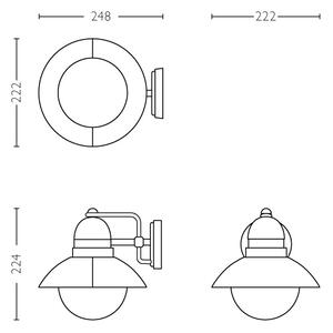 Philips 17237/30/PN - Venkovní svítidlo MYGARDEN HOVERFLY 1xE27/60W/230V IP44