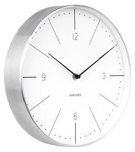 KARLSSON Nástěnné hodiny Normann Numbers bílé 27,5 x 27,5 cm