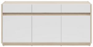 ŠIROKÁ KOMODA, bílá, barvy dubu, 173,5/80,8/42 cm Hom`in - Široké komody