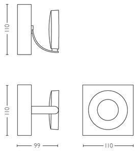 Philips 53170/31/P0 - Stmívatelné bodové svítidlo MYLIVING CLOCKWORK LED/4,5W