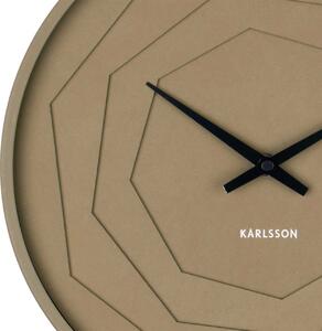 KARLSSON Nástěnné hodiny Layered Origami zelené