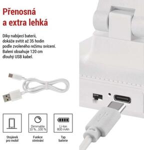 EMOS LED stolní lampa AMY, nabíjecí 1538198000