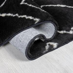 Flair Rugs koberce Kusový koberec Furber Imran Fur Berber Black/Ivory ROZMĚR: 160x230