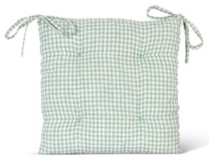 Prošívaný podsedák Oaksey Rosemary Linen 40 × 40 cm