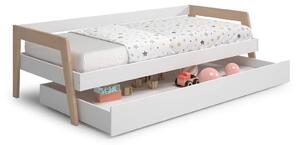 Dětská postel reicca s úložným prostorem 90 x 200 cm bílá