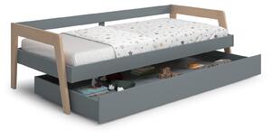 Dětská postel reicca s úložným prostorem 90 x 200 cm zelená