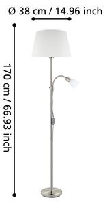 Eglo 95686 - Stojací lampa CONESA 1xE27/60W + 1xE14/40W