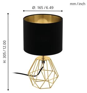 Eglo 95788- Stolní lampa CARLTON 2 1xE14/60W/230V