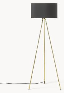 Stojací lampa trojnožka s látkovým stínidlem Cella