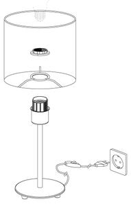 Eglo 95726- Stolní lampa PASTERI 1xE14/40W/230V