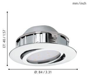 Eglo 95852 - SADA 3x LED podhledové svítidlo PINEDA LED/4,9W/230V