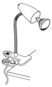 Eglo 94329 - LED Lampa s klipem RICCIO 1xGU10-LED/3W/230V