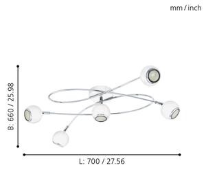 Eglo 94252 - LED Bodové svítidlo LOCANDA 5xGU10-LED/3W/230V