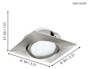 Eglo 95846- SADA 3x LED podhledové svítidlo PINEDA LED/4,9W/230V