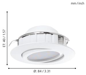Eglo 95851 - SADA 3x LED podhledové svítidlo PINEDA LED/4,9W/230V