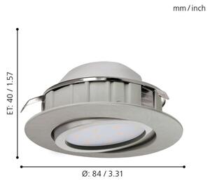 Eglo 95856 - LED podhledové svítidlo PINEDA LED/6W/230V
