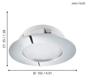 Eglo 95888- LED podhledové svítidlo PINEDA LED/12W/230V
