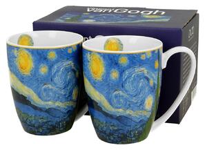Porcelánový hrnek Van Gogh Starry Night 350 ml sada 2ks