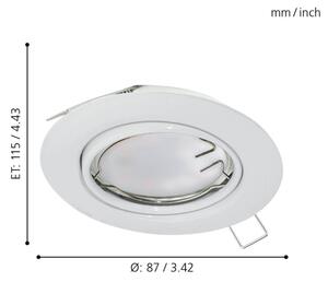 Eglo 94406 - SADA 3x LED Podhledové svítidlo PENETO 3xGU10-LED/5W/230V