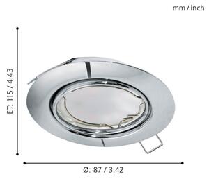 Eglo 94407 - SADA 3x LED Podhledové svítidlo PENETO 3xGU10-LED/5W/230V