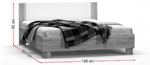Manželská postel 160 cm Marlon (dub sonoma + bíla) (s roštem). 787043