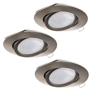 Eglo 31689 - SADA 3x LED Podhledové svítidlo TEDO 3xGU10-LED/5W/230V