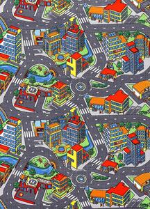Vopi | Dětský koberec Clever town - 140 x 200 cm