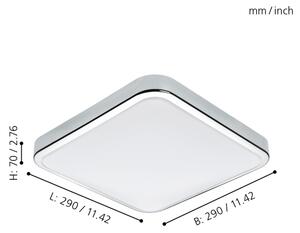 Eglo 96229 - LED Koupelnové stropní svítidlo MANILVA LED/16W/230V IP44