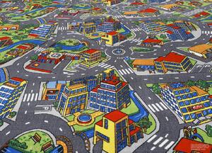 Dětský koberec Clever town 50x80 cm