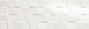Keramický obklad Lumina square white gloss 25x75